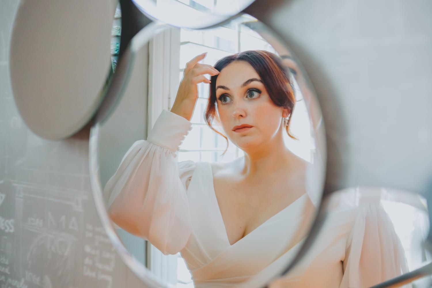 Relaxed wedding portrait, North Wales