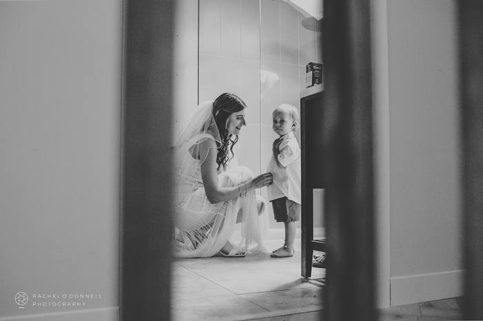 Fun candid moment, surprise wedding at Reve Retreat