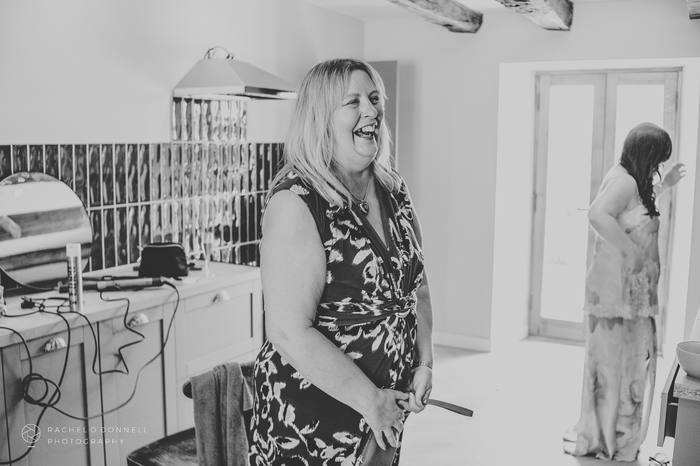 Candid photo from a surprise wedding at Reve Retreat, South of France