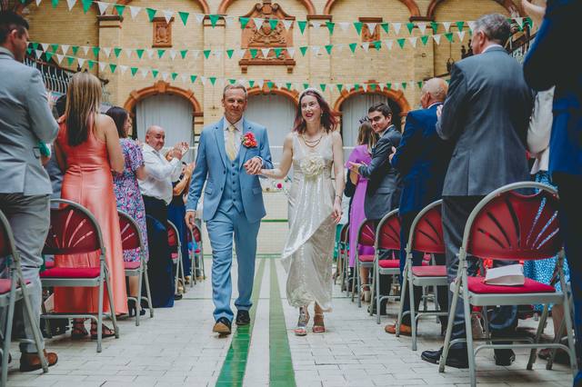 Relaxed wedding portrait, North Wales