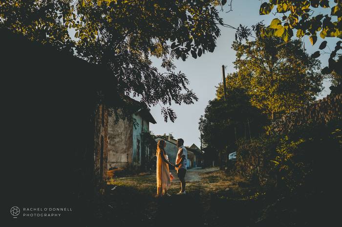 Colourful documentary wedding photo, South of France