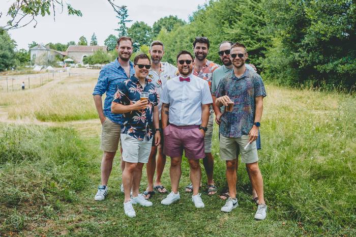 Fun candid moment, surprise wedding at Reve Retreat