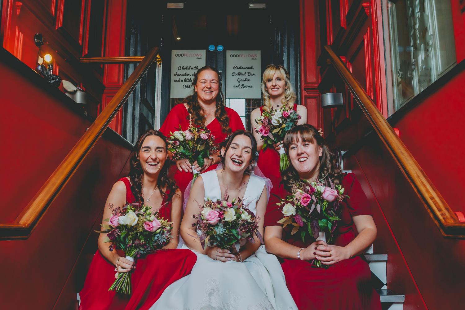 Natural wedding photo, Cheshire