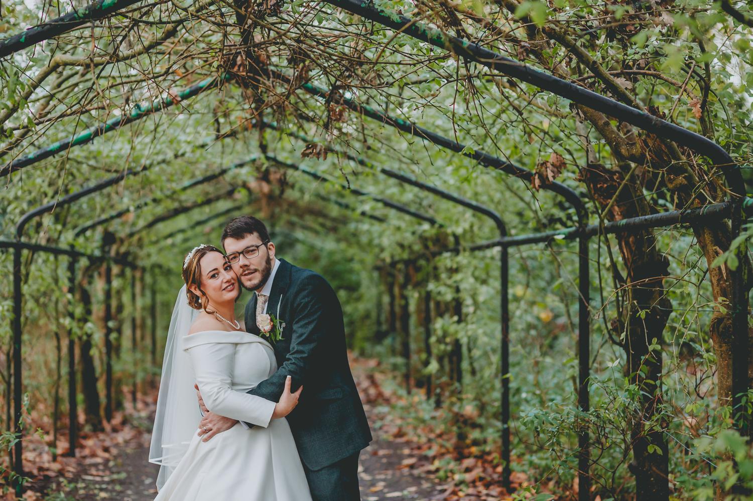 Fun candid moment from a Cheshire wedding