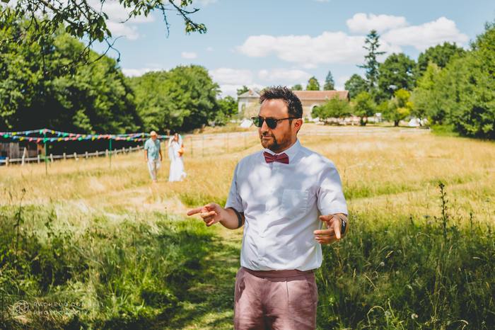 Candid photo from a surprise wedding at Reve Retreat, South of France