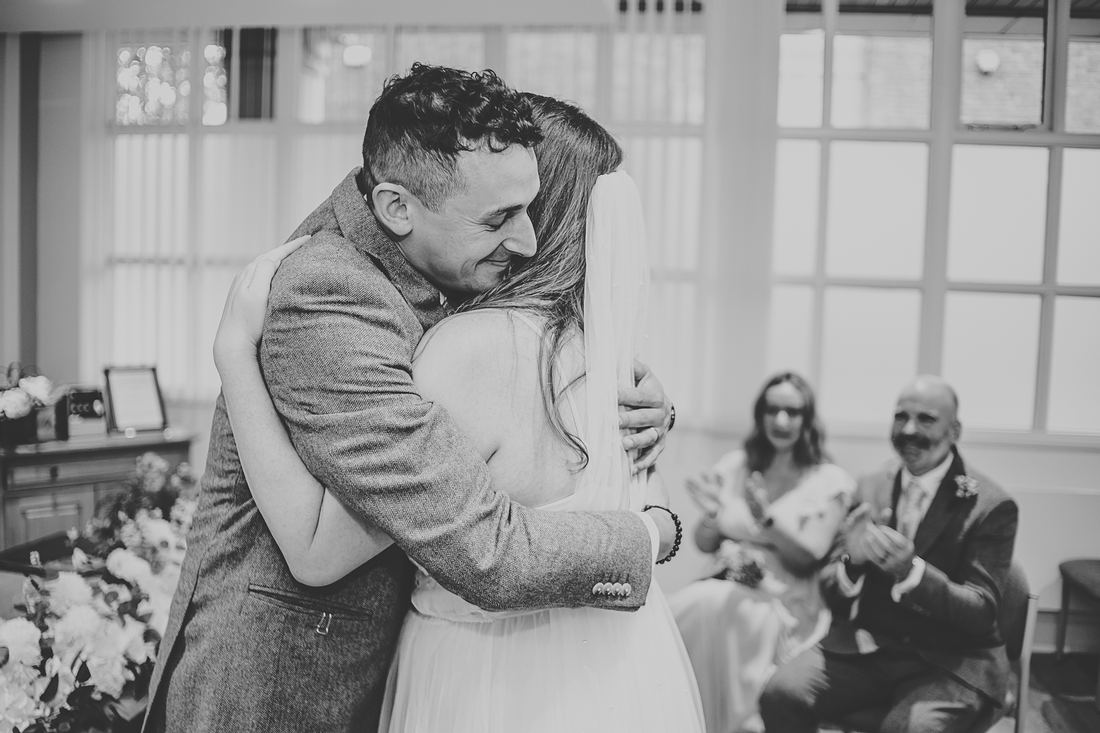 Intimate city wedding celebrations, Chester wedding photographer