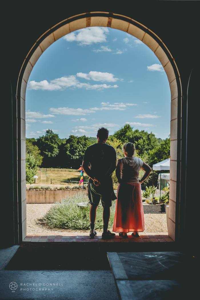 Relaxed wedding portrait, Limoges, France