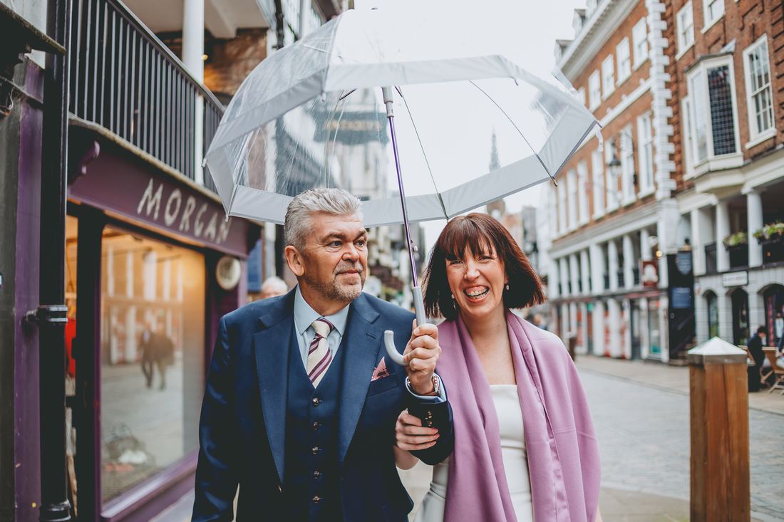 Confetti and celebrations, Chester Town Hall wedding