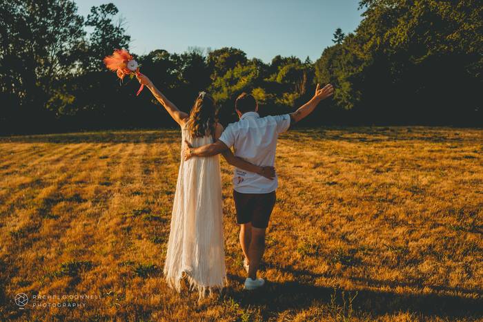 Relaxed wedding portrait, Limoges, France
