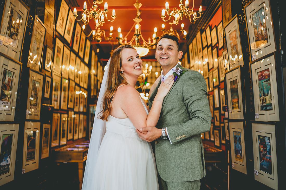 Sam and Jordan's intimate city wedding, Chester wedding photography