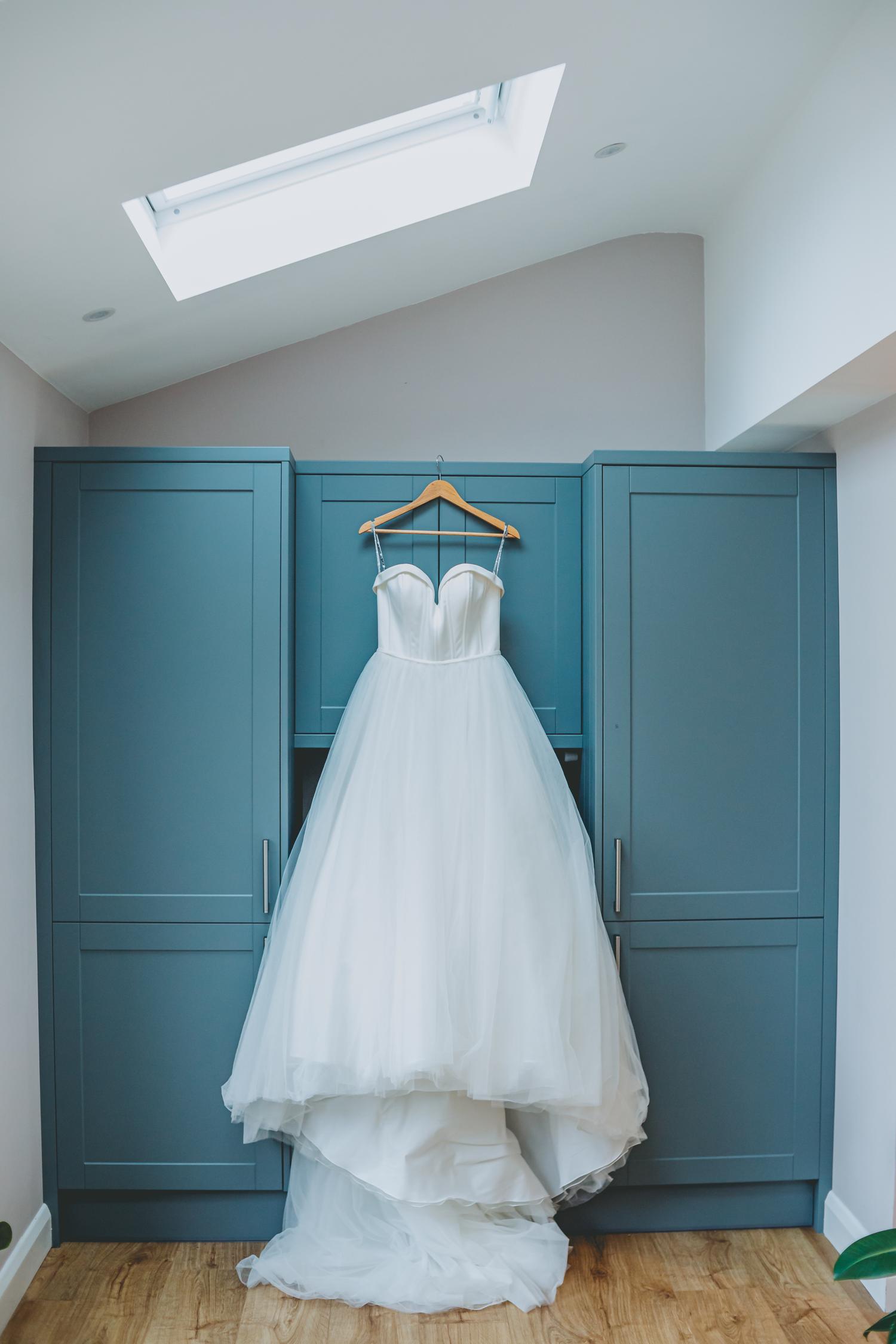 Relaxed wedding portrait, North Wales