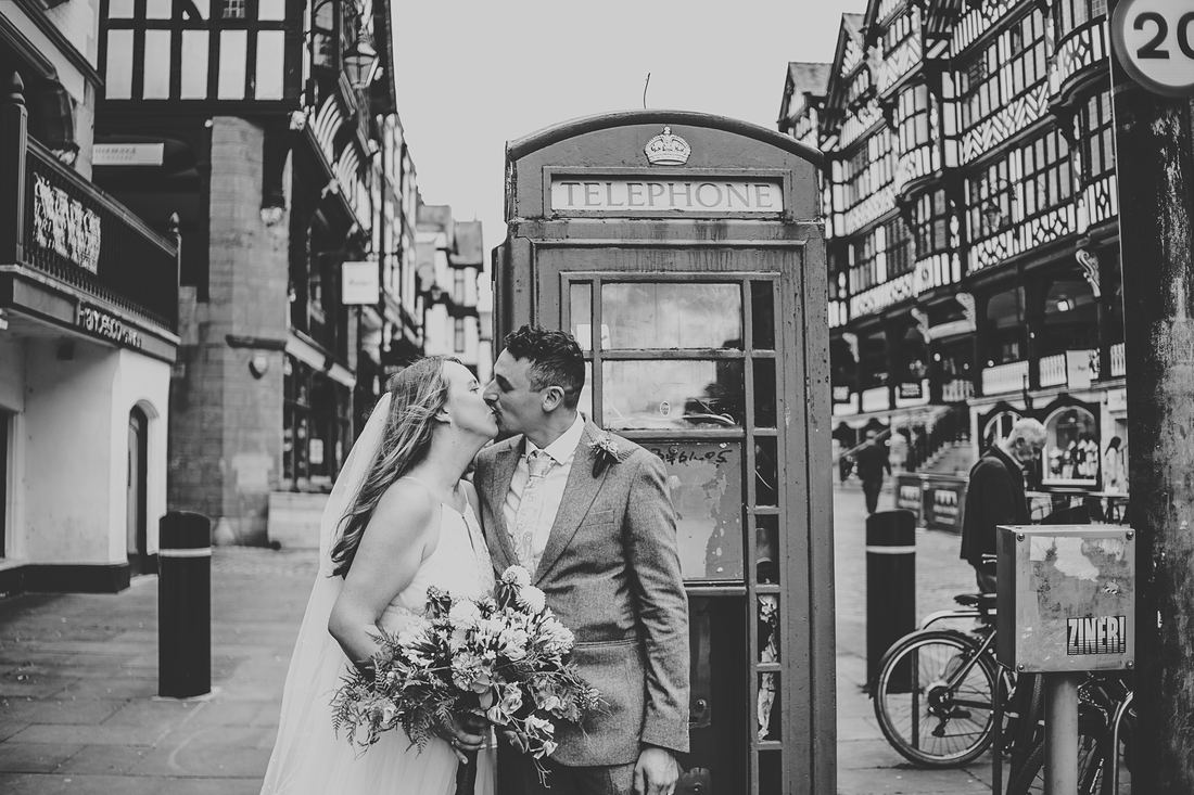 Documentary wedding photography, intimate Chester wedding